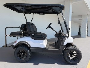 White Contender Flex 2+2 Lithium Golf Cart 03